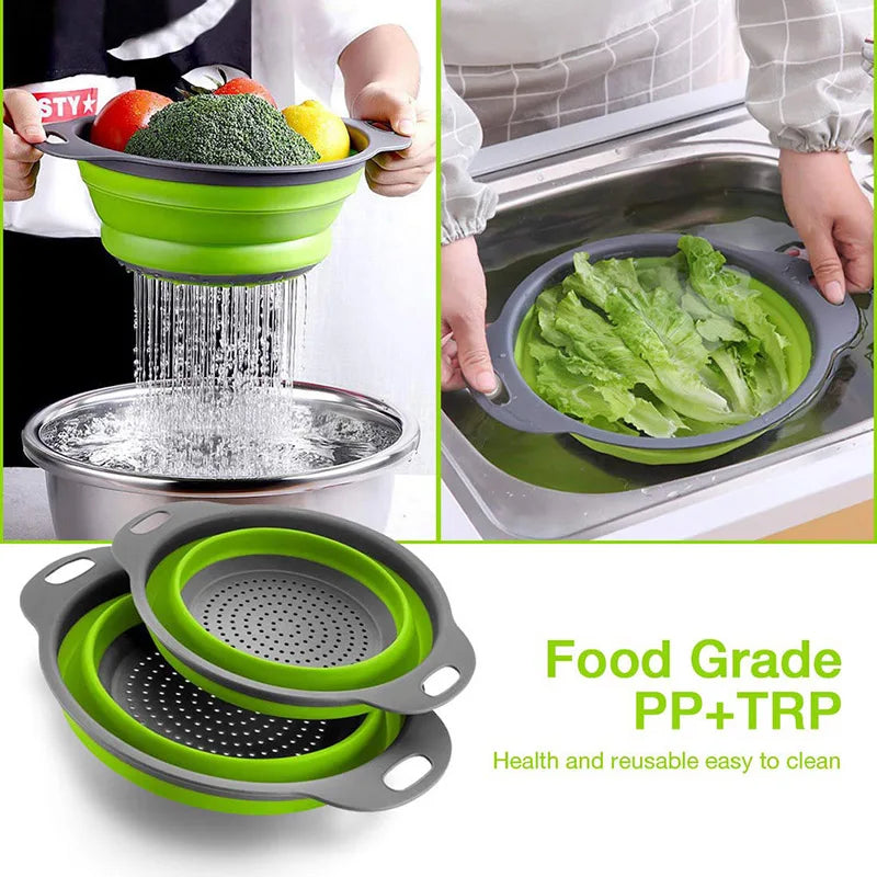 Foldable Silicone Drain Basket