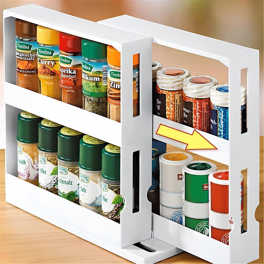 Kitchen Spice Storage Rack Organizer